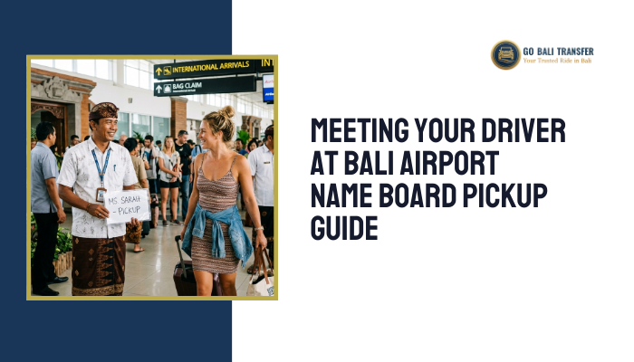 Meeting Driver at Bali Airport
